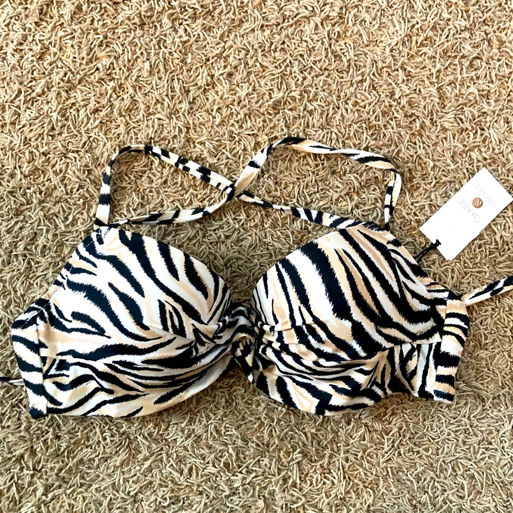 NWT- Animal Print Bikini Pushup